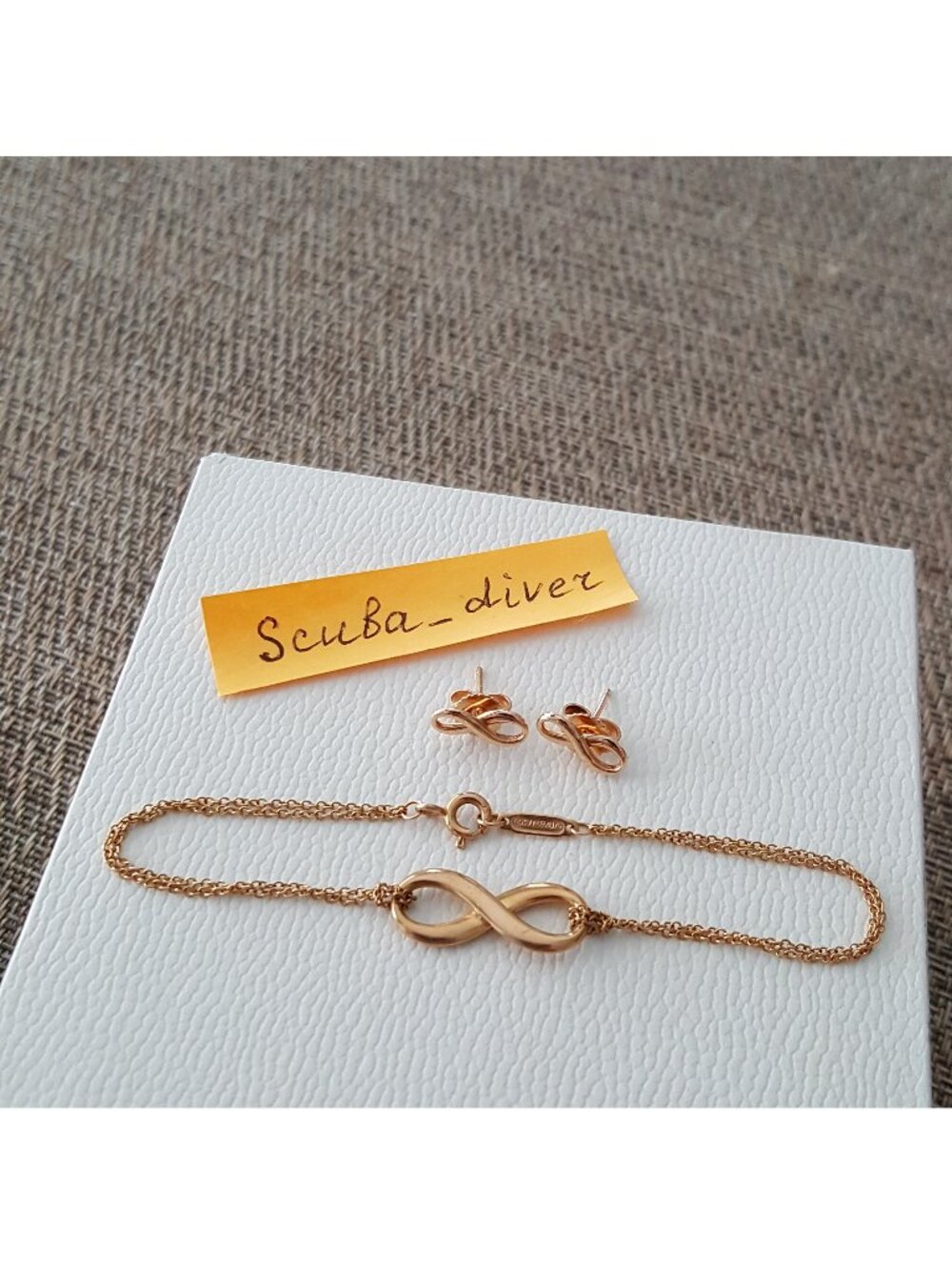 Tiffany & Co. Infinity Chain Bracelet 18K Rose Gold Pink Gold Medium 6.75” - Picture 5 of 7